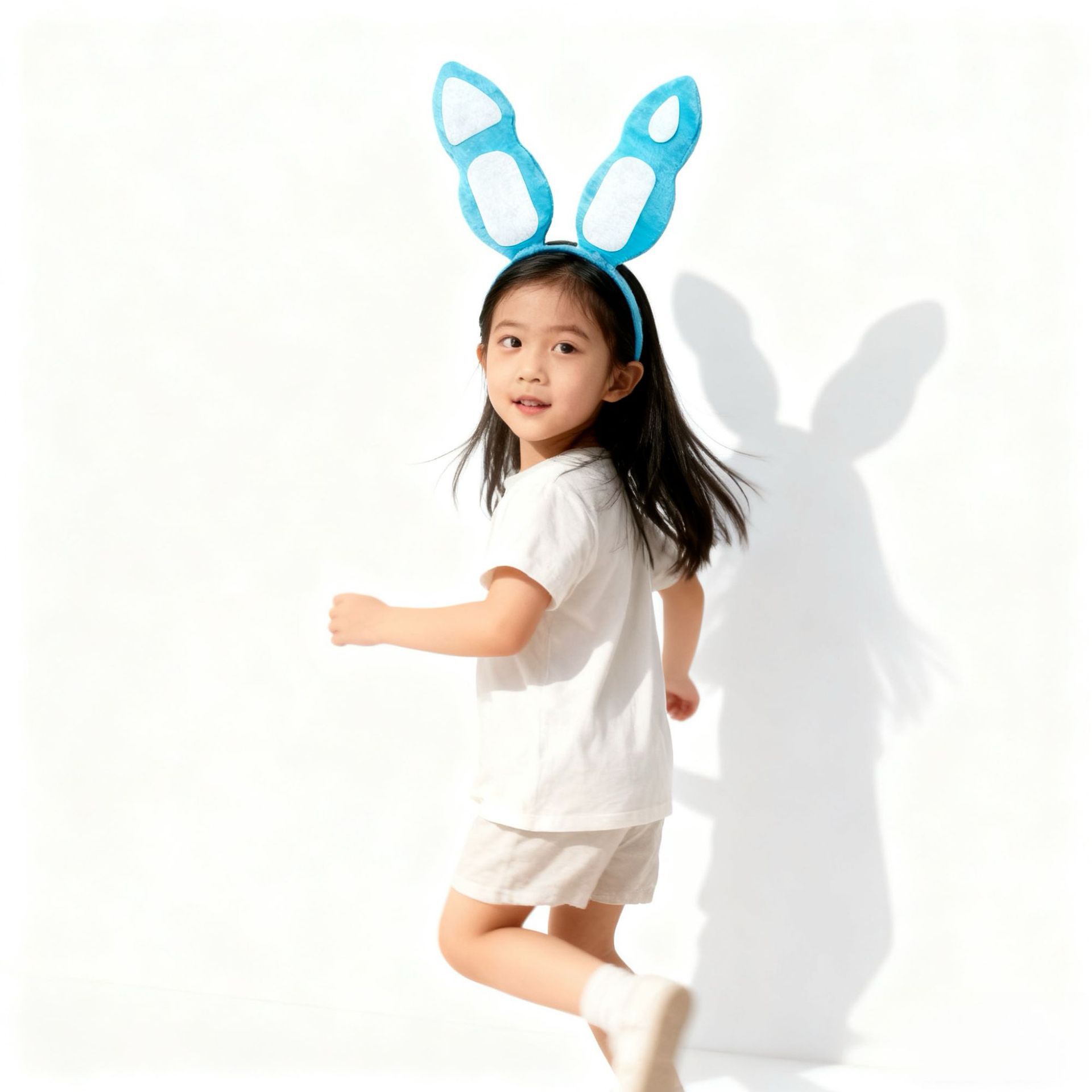 Cross-Border Halloween Animal Headbands, Plush Children's Rabbit Ears Cartoon Headwear, Handmade Hair Accessories for Women, Headband Accessories