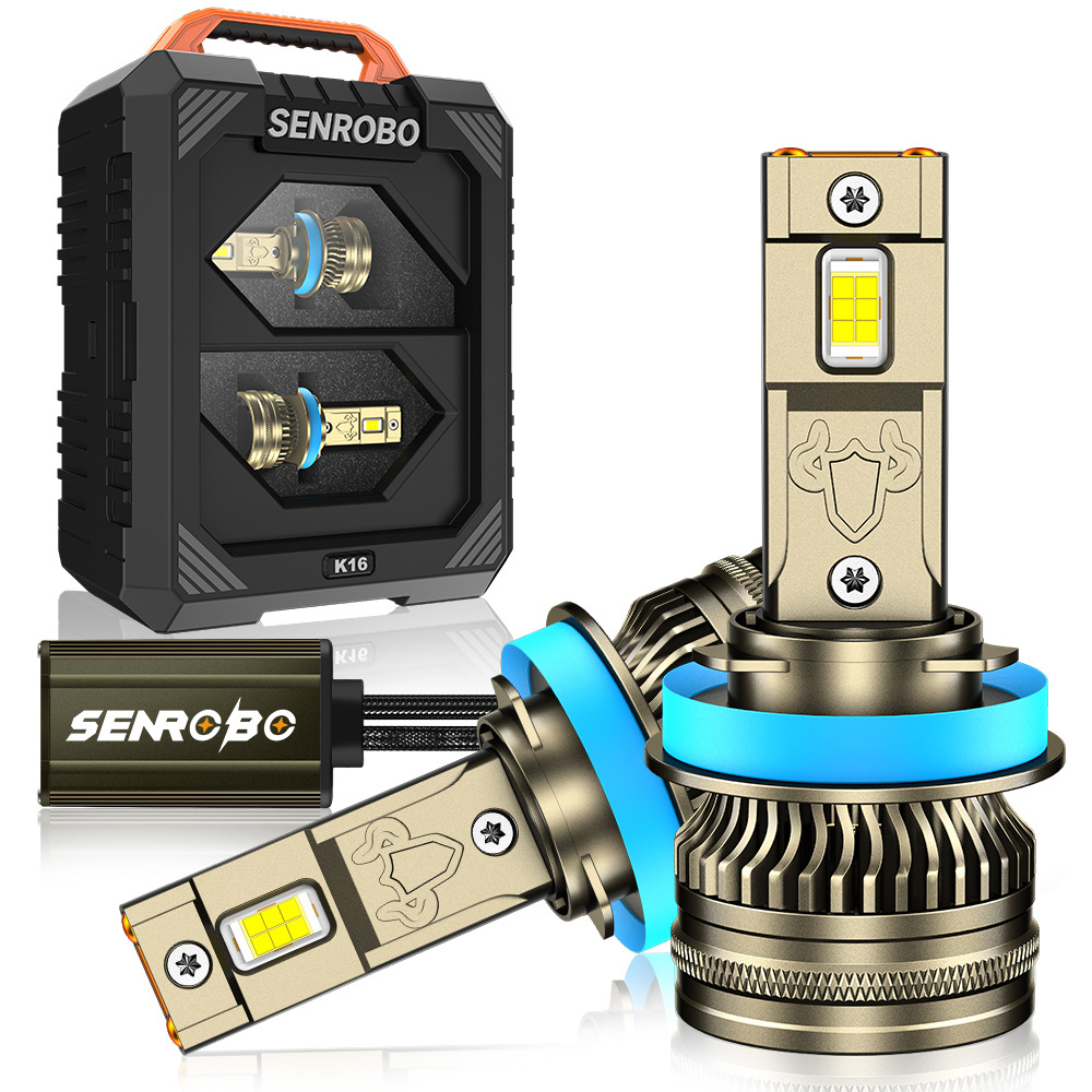 SENROBO客货车专用汽车led大灯K16 双铜管超亮110W大灯H1H7H4H11