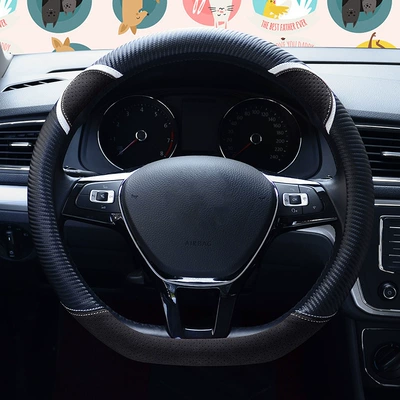 Cover Four Seasons Neutral Car | Steering wheel cover - d-type-black-38cm