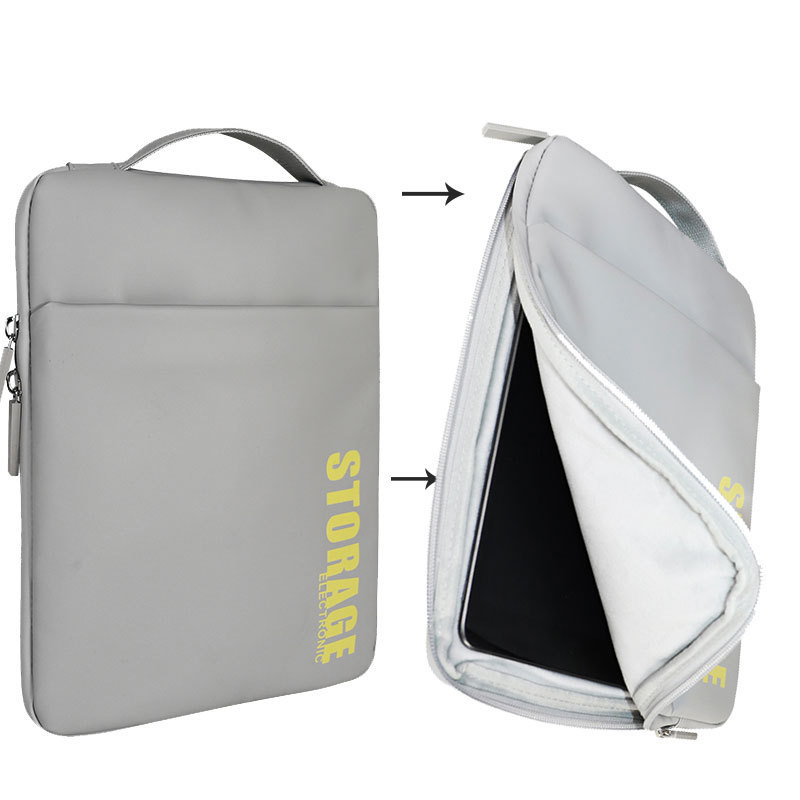 Customized Handmade Pu Leather Notebook Storage Satchel Liner Bag Tablet Computer Bag Leather Film Briefcase Light and Thin