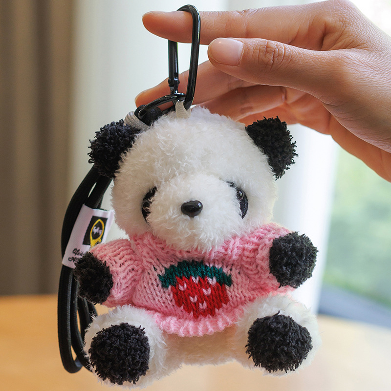 かわいい成都ジャイアントパンダペンダントセーターパンダペンダントクマバッグキーホルダーぬいぐるみ人形女の子