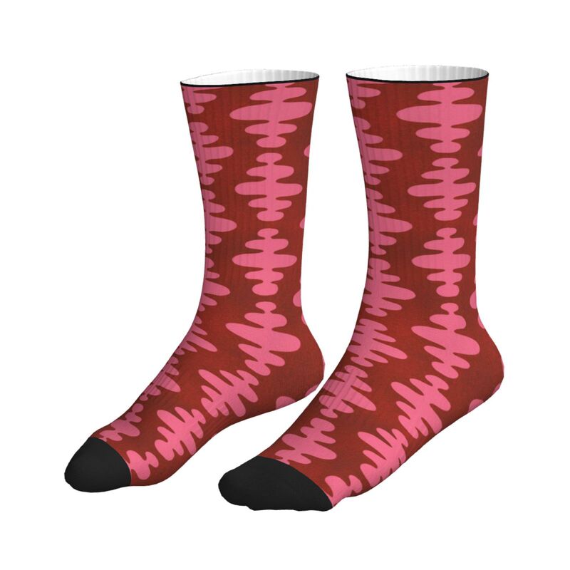 Pod Printed Cross-Border Popular Items Exclusively for Red and Pink Sonic Abstract Illustration Mid-Calf Socks Pod Printed Cross-Border Popular Items Exclusively for Red and Pink Sonic Abstract Illustration Mid-Calf Socks