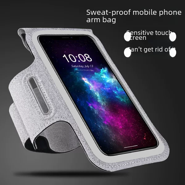 Running Arm Bag Men's and Women's Outdoor Sports Fitness Arm Set Apple Huawei Universal Mobile Phone Arm Bag Sweat-proof Wrist Bag