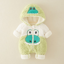 清仓新款男女宝宝a类婴儿连体衣秋冬保暖棉衣可爱青蛙新生儿哈衣