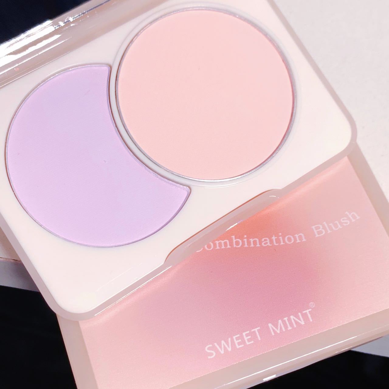 SWEET MINT Two-color Blush for female beginners, student, affordable, high-end look, contactor, high gloss, matte, purple and blue cheeks undefined