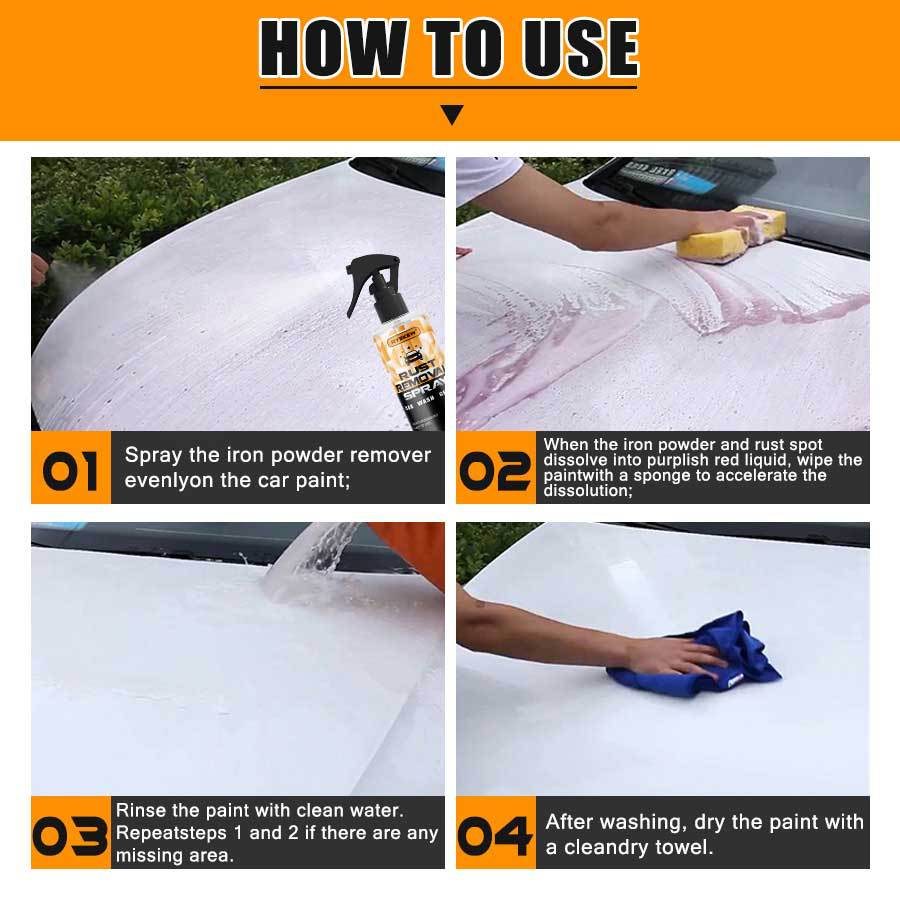Temu Hot-Selling Product: Lacquer Iron Powder Wheel Rust Removal Cleaning Spray, Wheel Maintenance Car Wheel Cleaning Agent