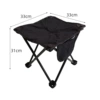 Length 33 width 33 height 31 black without storage bag