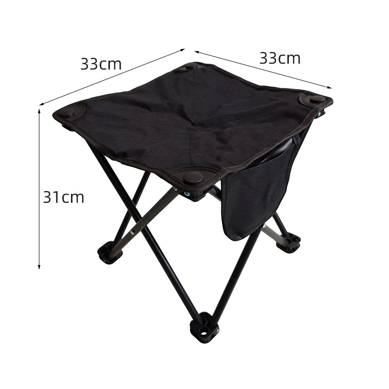 길이 33cm, 폭 33cm, 높이 31cm, 검정색, 수납 주머니 없음