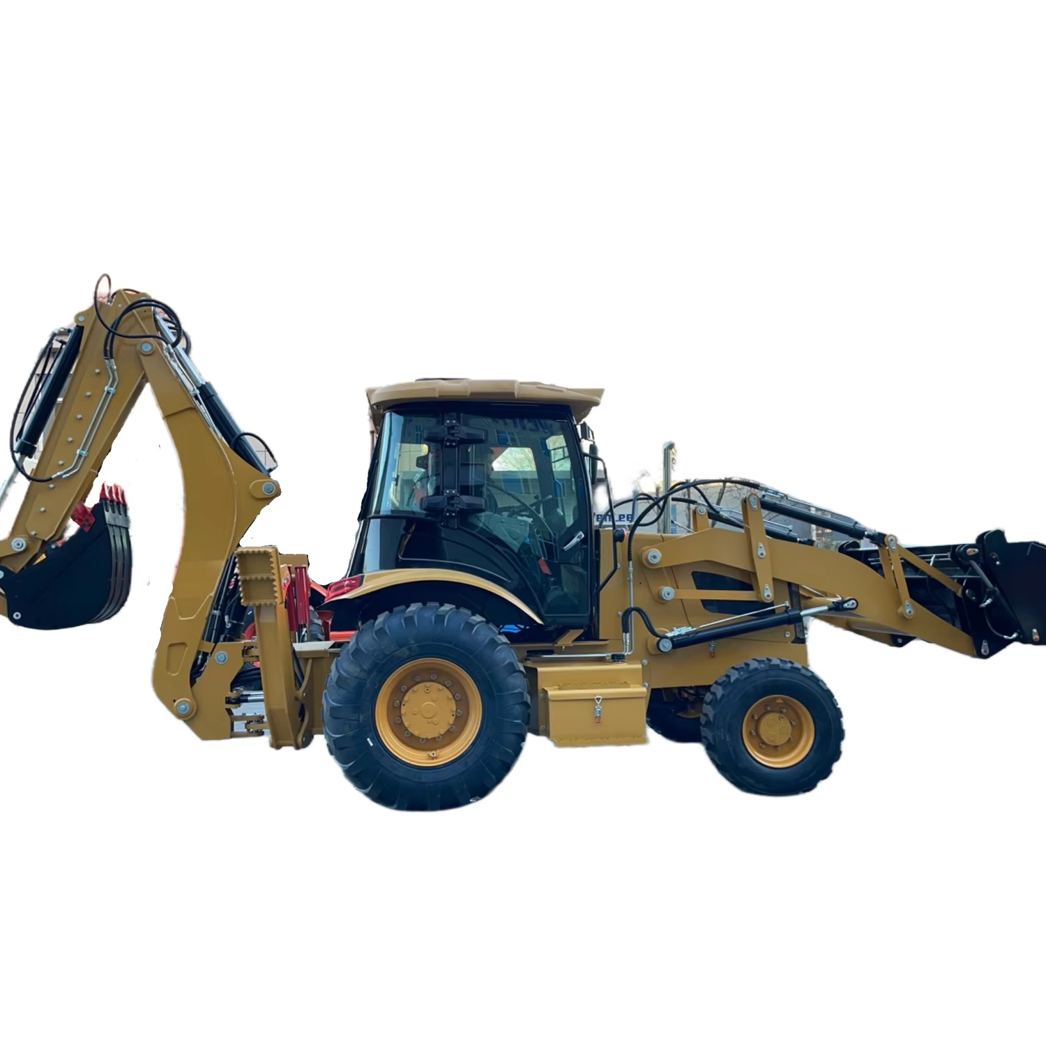 二手4x4 4轮驱动Cat420F挖掘装载机状态良好待售