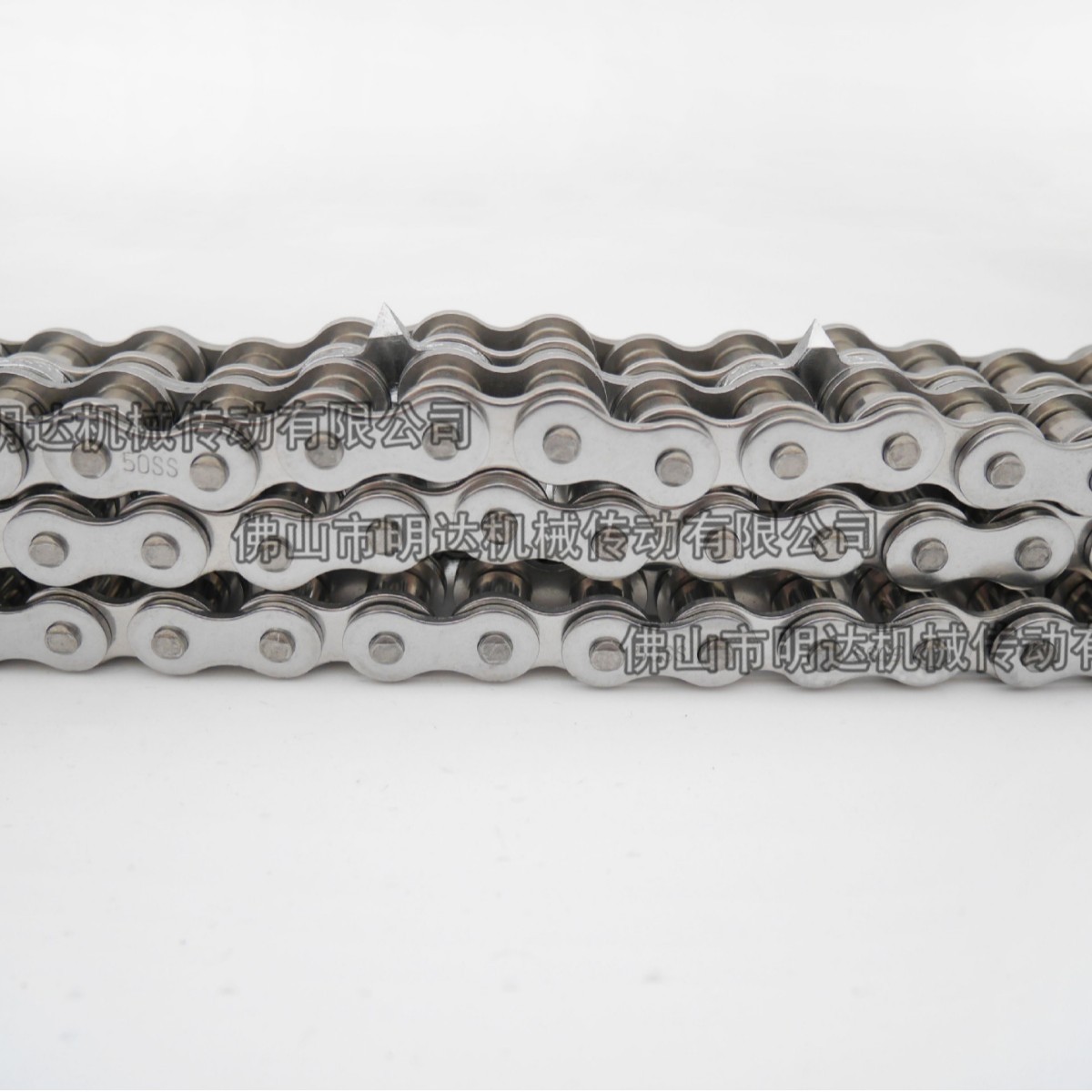 订造#304不锈钢链条 10A-2*100L活动片其中每4节装一片特殊尖齿链