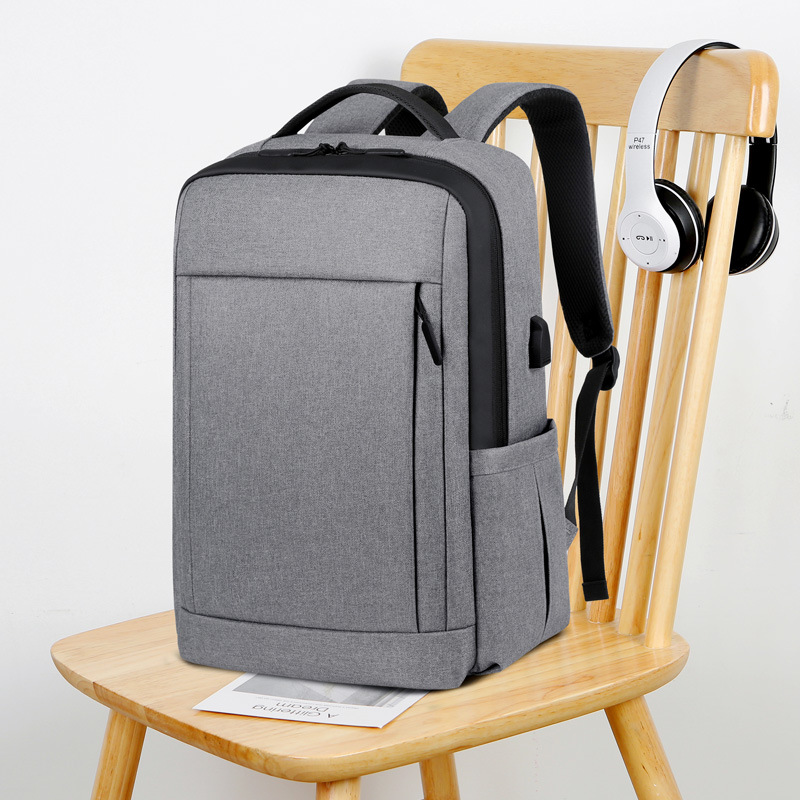 Water-resistant Laptop Backpack For Men Durable Oxford Work Bag_voghion.com