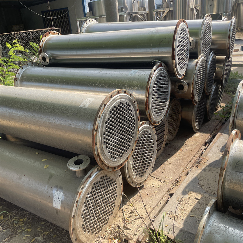 二手工业冷却设备 列管式冷凝器  立式i真空冷凝器