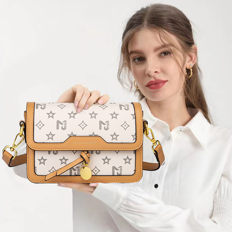 Light luxury retro handbag for women with a sense of luxury, 2023 new small square bag, niche one shoulder bag, women's crossbody bag