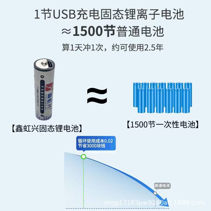 国家強制3c認証USB充電式ソリッドステートリチウム電池No.5/No.7電池は爆発せず、漏れません。|undefined