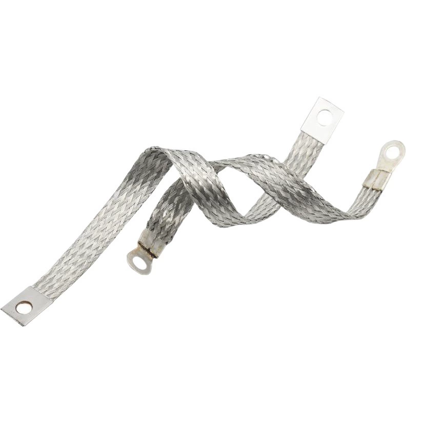 Трубопроводная Электростатическая Перемычка M14 * 150 Фланец электростатической перемычки Мостовой заземляющий провод заземляющий медный плетеный провод