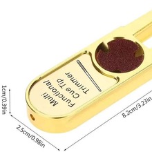 金色U型皮头修理工具 功能皮头打磨器/台球杆皮头修理器
