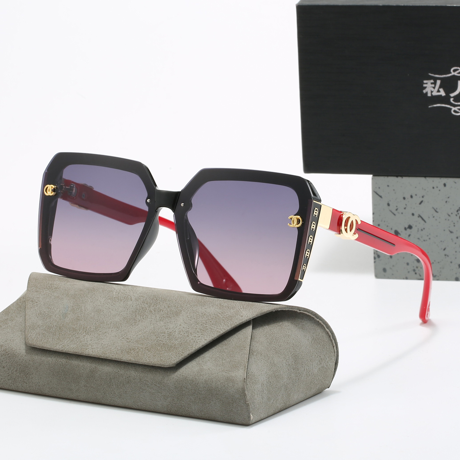 PC 레드 프레임 그레이 파우더 필름