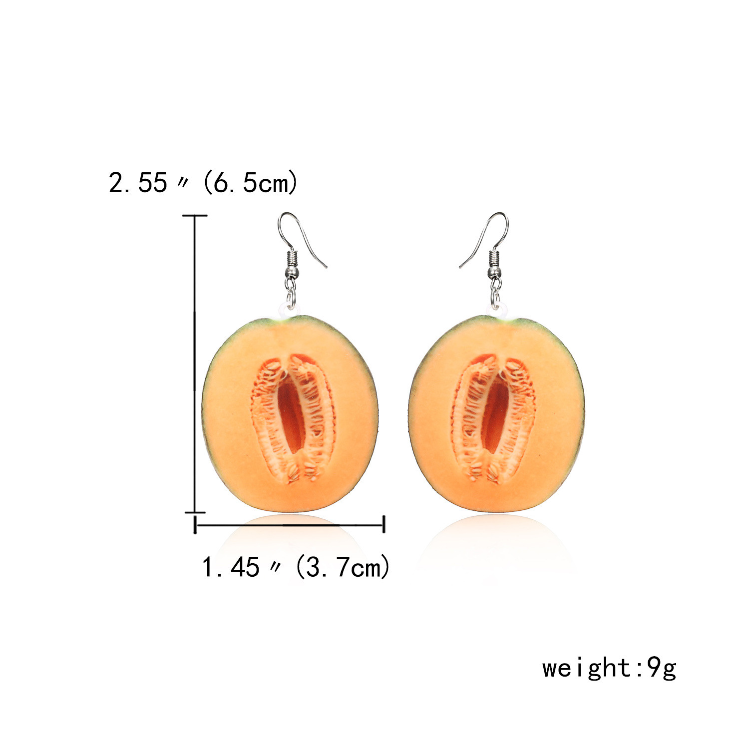 1 Pair Simple Style Classic Style Fruit Patchwork Arylic Drop Earrings display picture 4