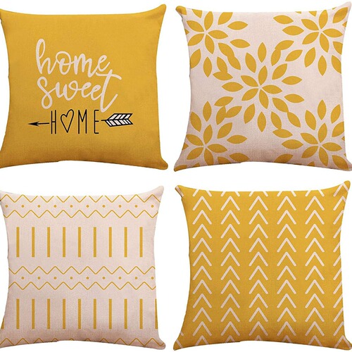 Linen Pillowcases Geometric Style Throw Pillowcases Sofa Cushions Throw Pillows Home Decor Linen Material