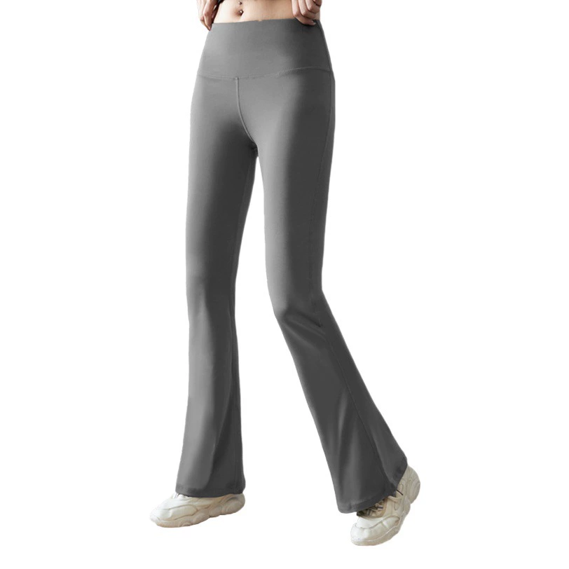 Повседневные спортивные штаны для йоги Женские узкие штаны Высокоэластичные на ощупь влагопоглощающие быстросохнущие расклешенные штаны Брюки для йоги с высокой талией и защитой от подшивки