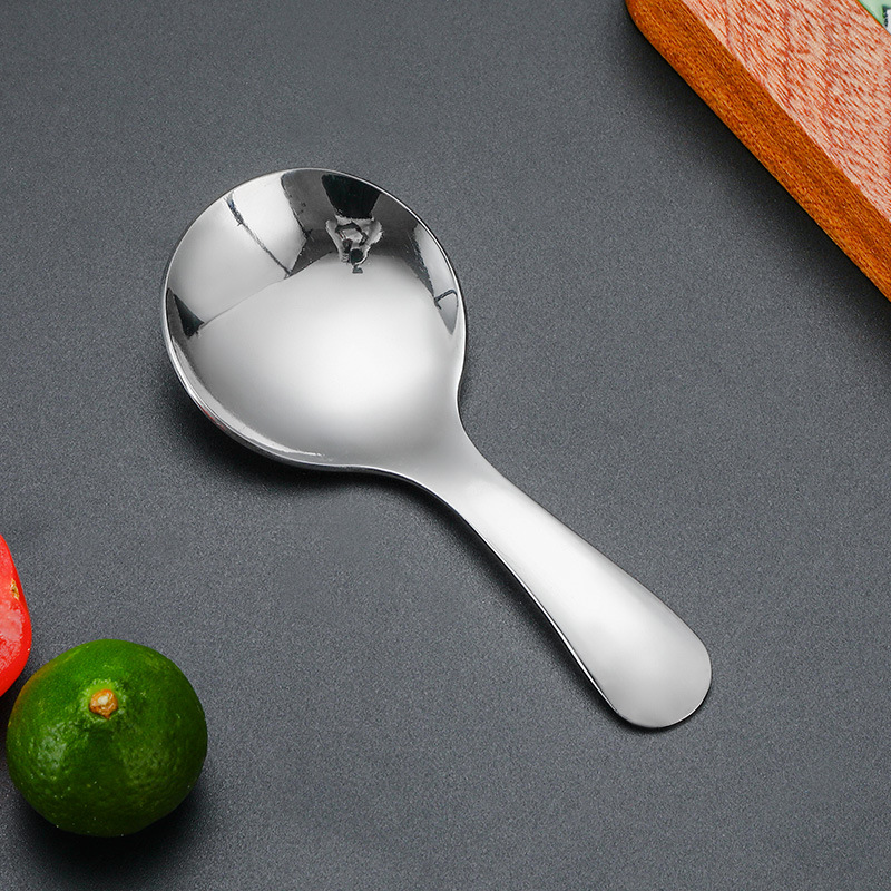 Creativo 304 cuchara de bebé de acero inoxidable mango corto tenedor cuchara traje de postre dorado cuchara tenedor helado cuchara niños vajilla