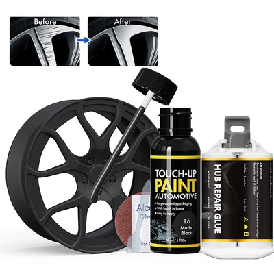 Car Wheel Hub Touch-Up Paint Avtomobil boya qələmləri - matte-black