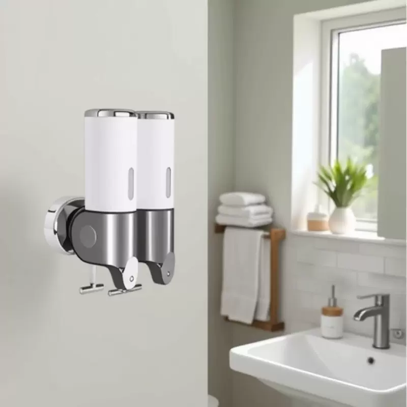 批发供应手动皂液器500ml 洗手间壁挂式洗手液盒 塑料皂液器