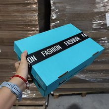 现货得物篮球鞋盒翻盖加固包装纸盒折叠牛皮纸瓦楞鞋盒毒电商直播