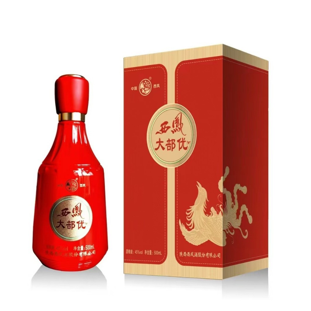 西凤酒大部优开门红45度浓香型500ml