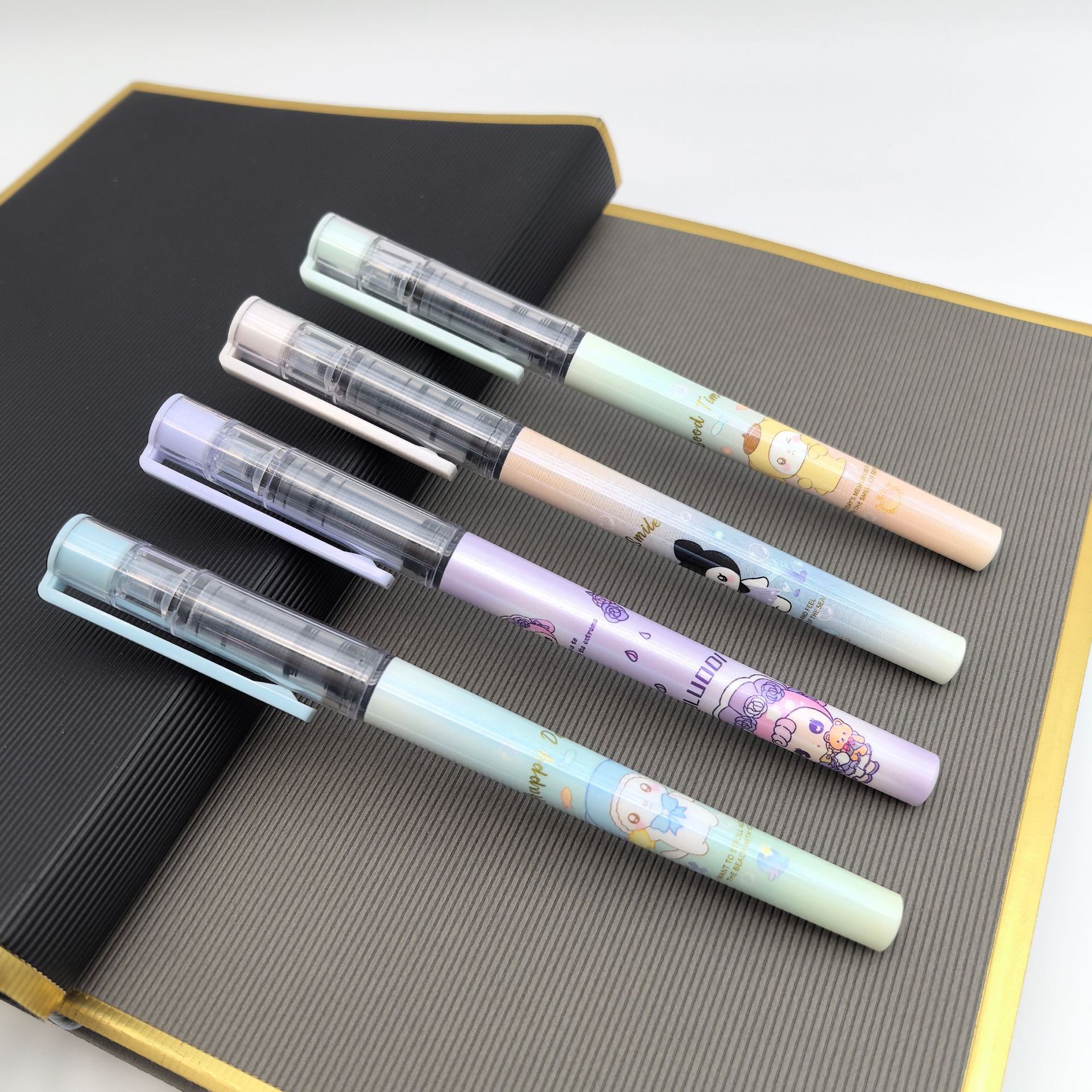 Bolígrafo líquido directo de gran capacidad 0.5 bolígrafo neutro de velocidad de secado de tinta continua puede personalizar bolígrafo neutro de transferencia de calor para estudiantes