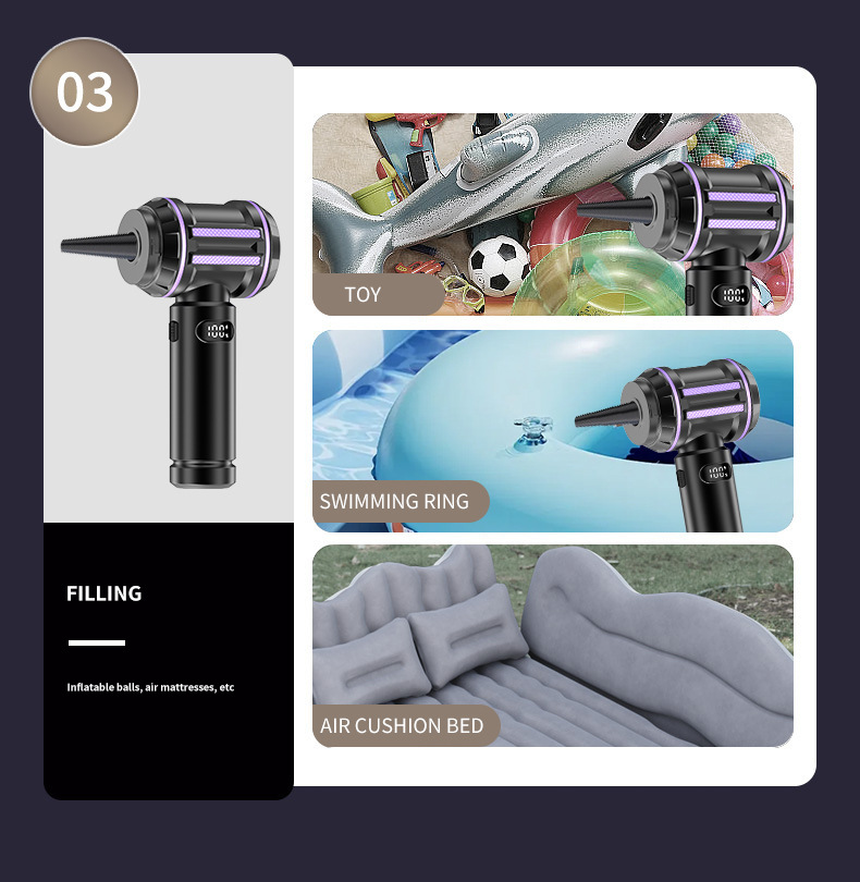 Wireless car vacuum cleaner for interior cleaning, suitable for home and car use, powerful mini vacuum cleaner for small vehicles