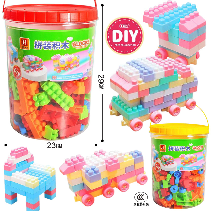 franqueo gratis nueva mesa de bloques para niños multifuncional compatible con gránulos para ensamblar rompecabezas al por mayor Baby Boy 3-6 años de edad juguetes