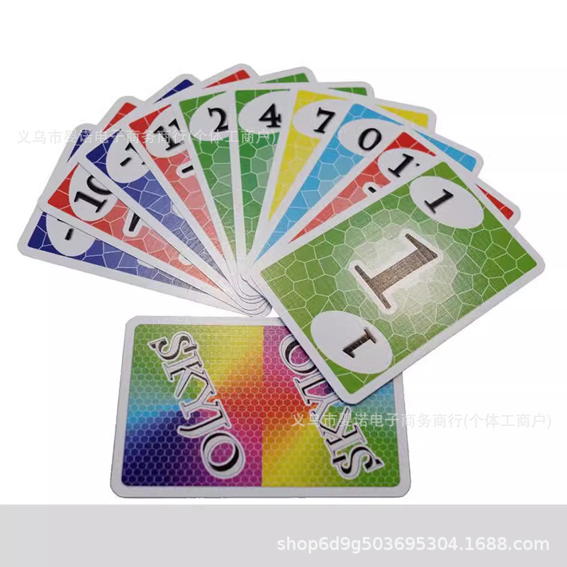 跨境英文版skyjo action card天空城桌游家庭聚会休闲卡牌游戏|undefined