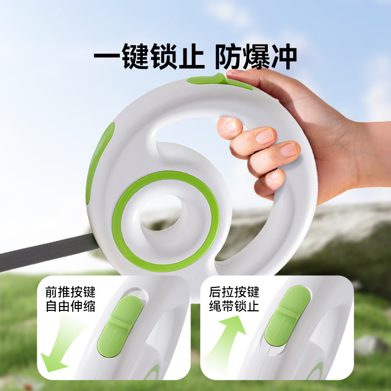 Cuerda de tracción para mascotas, correa de tracción telescópica automática, cuerda para pasear al perro, perro pequeño y mediano, peluche, bichón, tractor para perros