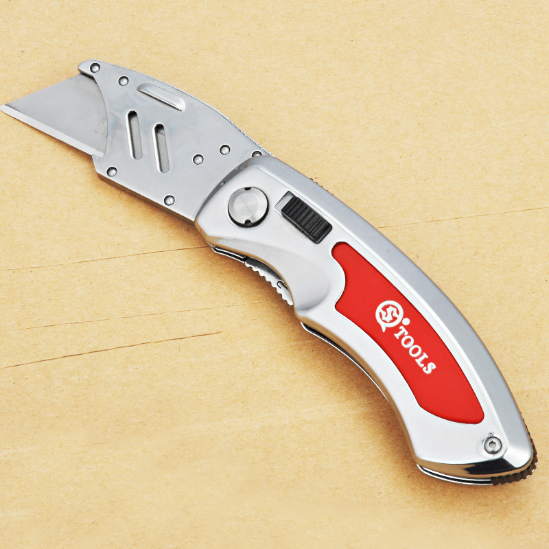 Cuchillo plegable SQ Shunquan SQ0910 con cuchillo de papel pesado Cuchillo manual Hoja reemplazable