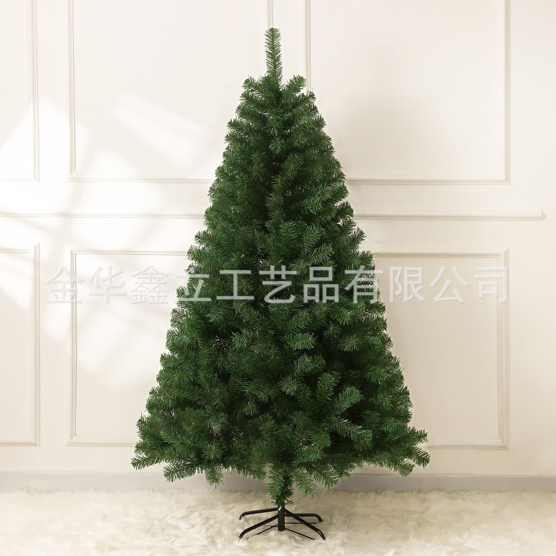 Árbol de Navidad de PVC verde Amazon transfronterizo venta caliente 1.8m 2.1m decoración de Navidad encriptada para el hogar