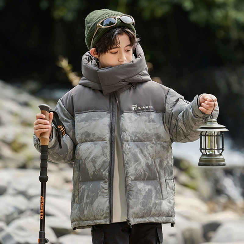儿童羽绒棉服2025秋冬季新款男童中大童冬装外套加厚迷彩男孩童装|undefined