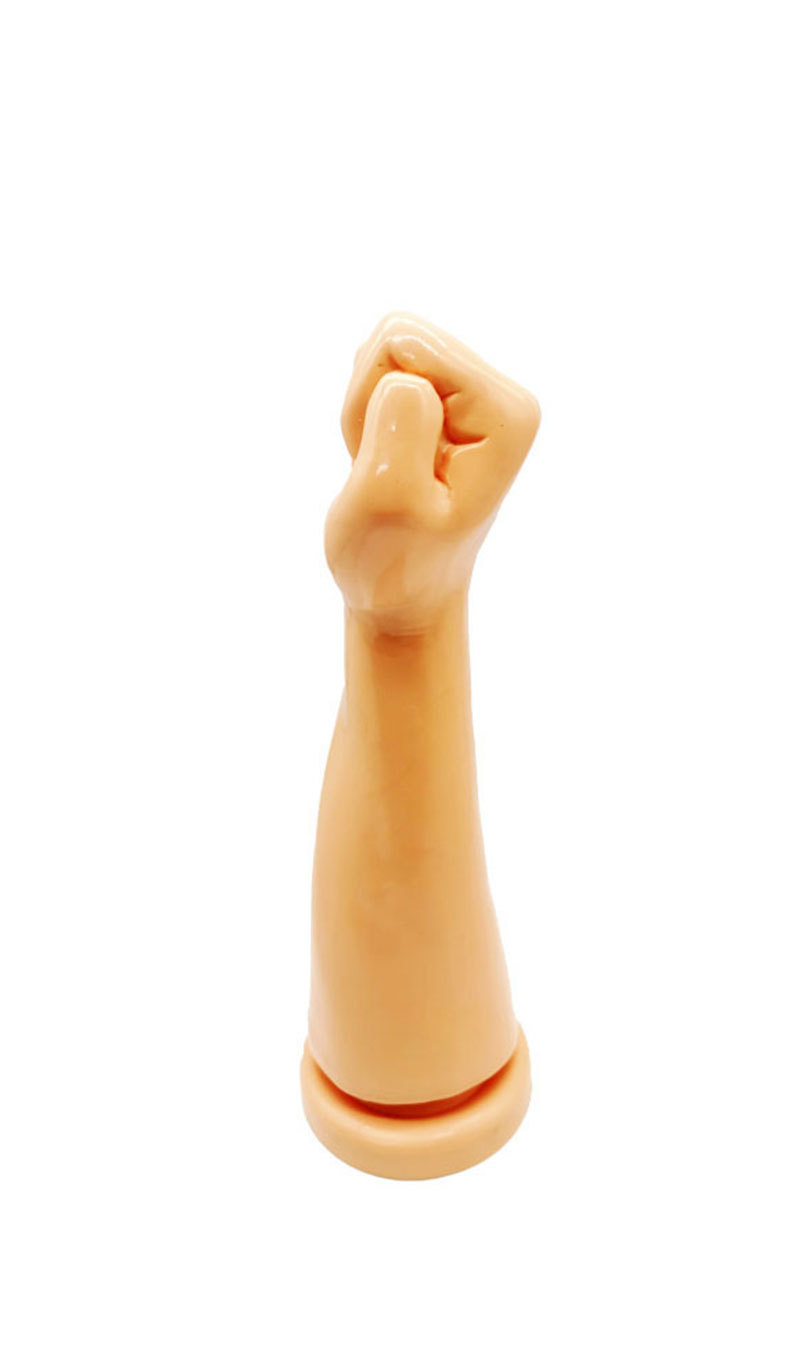 Fist-Shaped Anal Plug PVC Black High-Simulation Anal Expander Toy — detail image 8