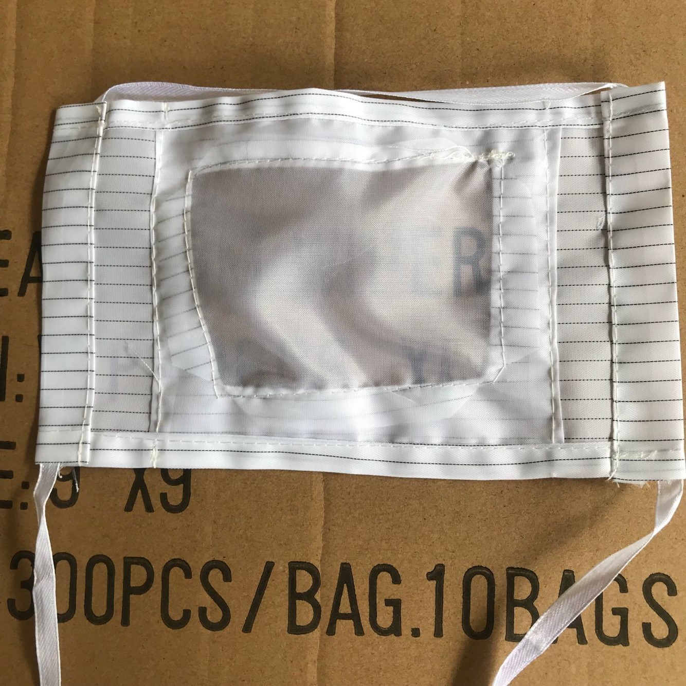 防静电口罩 防静电带网口罩 防静电服 防静电防尘条纹口罩 包邮