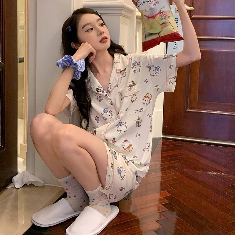 D.M-151 디저트 헬로키티 가디건 더블 쇼트