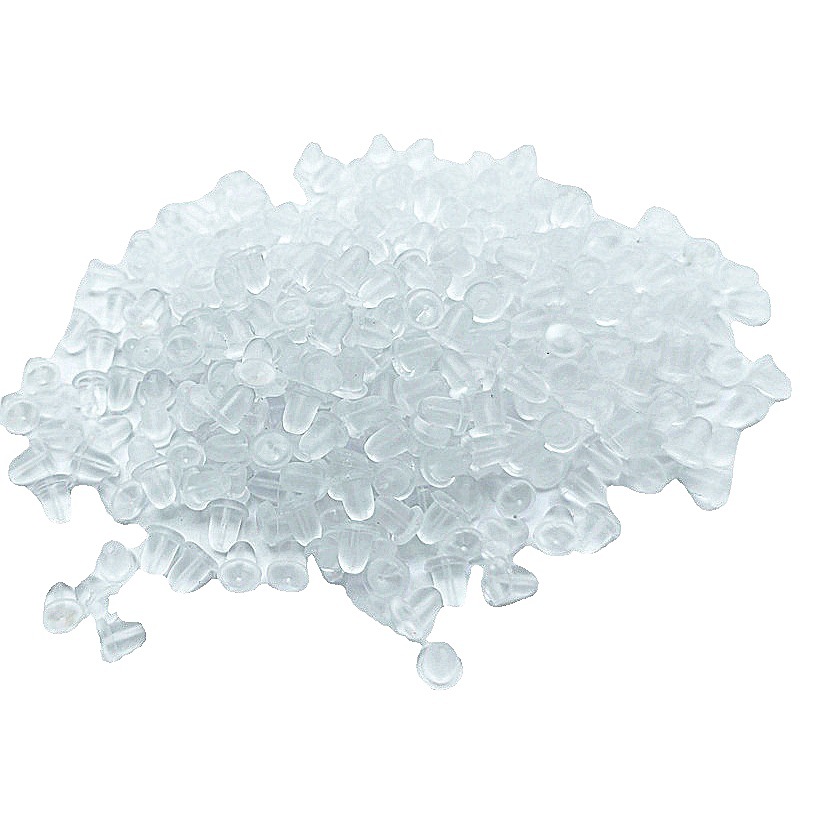 P01 bala de goma tapa del oído cubierta del oído de plástico tapones para los oídos transparentes Flor del ciruelo enchufe del oído DIY accesorios de la joyería al por mayor