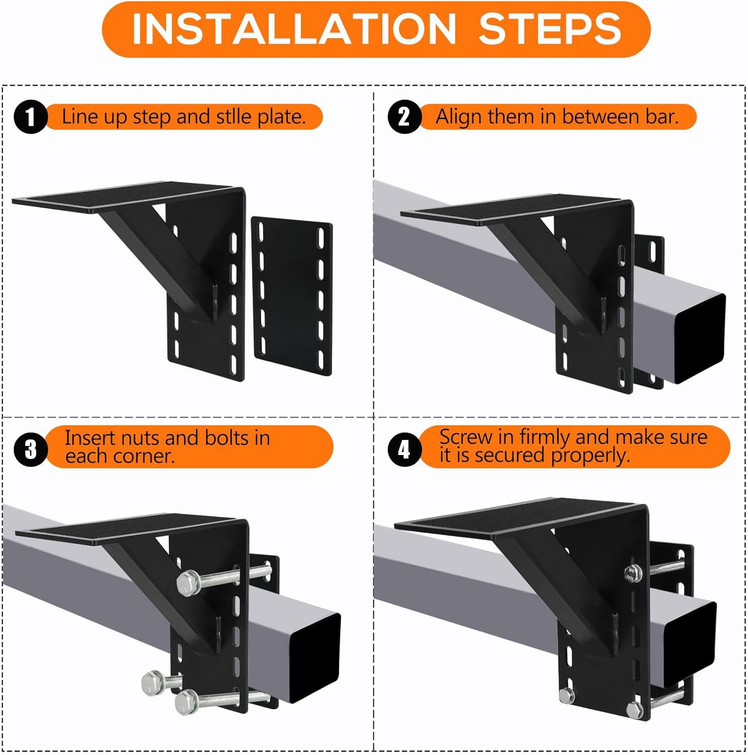 Amazon Trailer Yacht Bracket Fixed Clip Boat Support Foot Support Heavy Steel Plate Steps