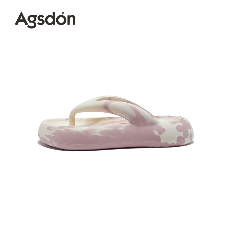 Sandalias de chanclas de suela gruesa Augustion para mujer 2025 verano nuevo estilo chanclas para llevar sandalias y zapatillas de playa de alta calidad