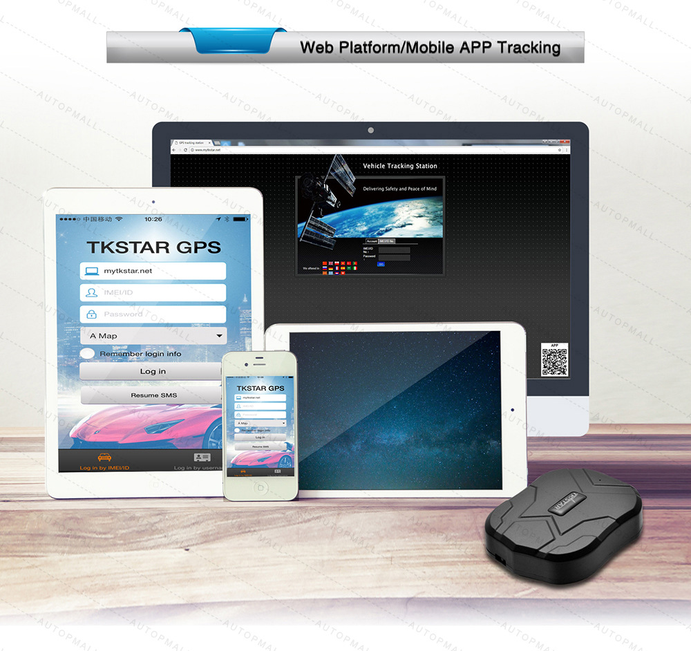 Tkstar905 Strong Magnetic Gps Locator Suitable for Car Motorcycle Battery Car Positioning Tracking