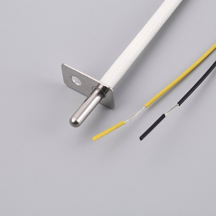 线束温度传感器NTC感温探头3950K 3435K 3977K法兰碟铂电阻传感器