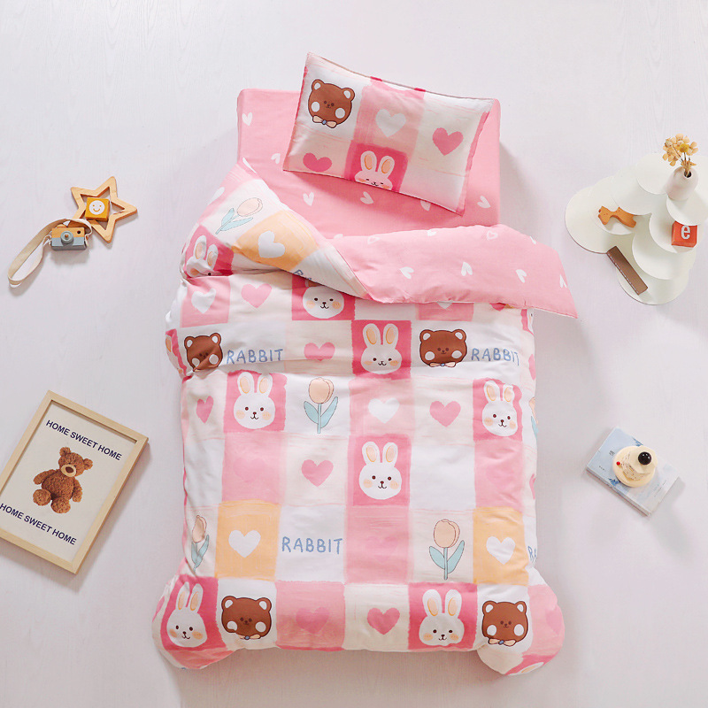 Jardín de infantes colcha de tres piezas para jardín especial de seis piezas siesta de siete piezas colcha de algodón para estudiantes de primaria