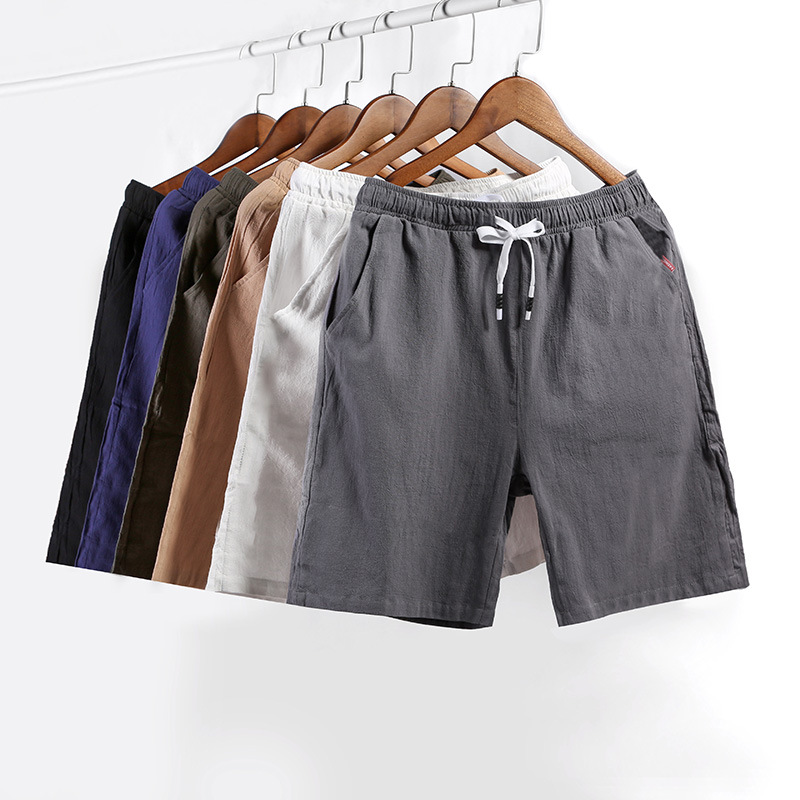 Hong Kong style ulzzang shorts men's tre...