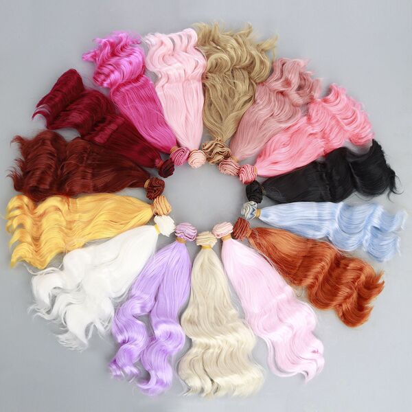 BJD OB11 doll wig dolls with milk shreds 20cm curly hair row cotton…