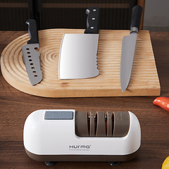 Hurma/Huima 電動ナイフ研ぎ器家庭用小型多機能キッチンはさみ包丁全自動ナイフ研ぎ機