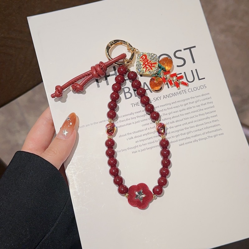 Hecho a mano y de alta calidad, colgante de teléfono móvil, pulsera de Mickey, pulsera de moda, colgante de teléfono móvil corta.